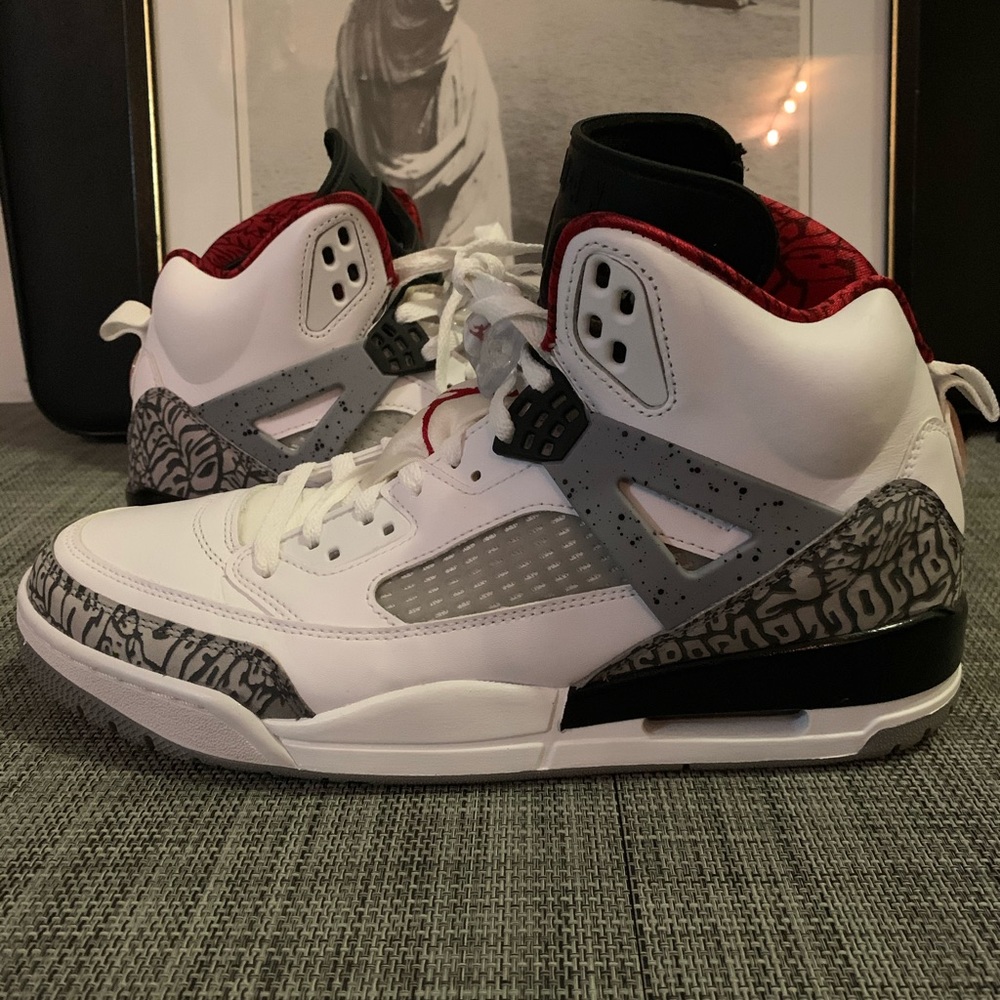 Jordan Spizike White Cements Worn Once!